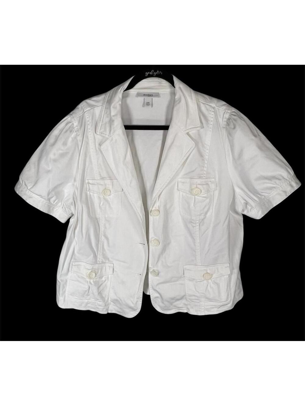 Dressbarn White Utility Jacket // Coastal Grandmother Minimalist Summer 22W